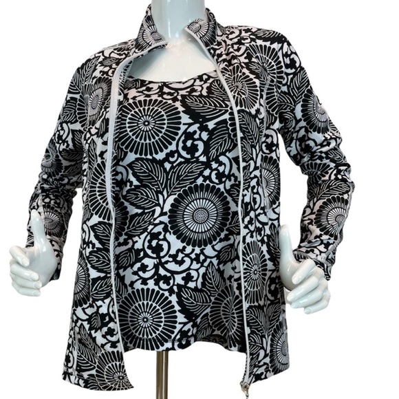 Core by Andrea Jovine 2-piece Set — Top and Front Zip Jacket - Picture 4 of 8